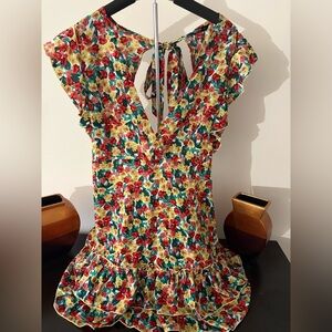 Floral Ruffle Mini Dress